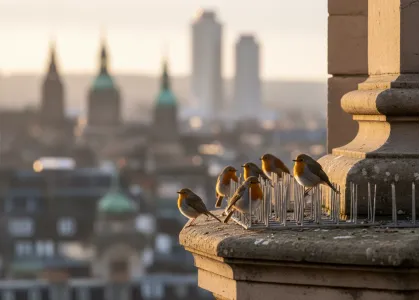 birds not minding spikes